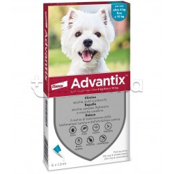 Advantix Spot-On Antiparassitario per Cani 4-10kg 6 Pipette