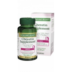 Nature's Bounty Cheratin Supplement Integratore per i Capelli 60 Capsule