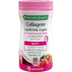 Nature's Bounty Collagene Capelli Pelle Unghie Integratore 60 Gommose Masticabili Nature's Bounty Collagene Capelli Pelle Unghie Integratore 60 Gommose Masticabili