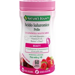 Nature's Bounty Acido Ialuronico Pelle Integratore per la Pelle 60 Gommose Masticabili Nature's Bounty Acido Ialuronico Pelle Integratore per la Pelle 60 Gommose Masticabili