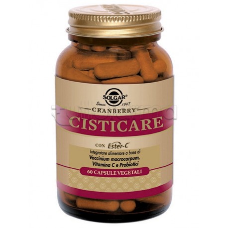 Solgar Cisticare Integratore per Vie Urinarie e Cistite 60 Capsule