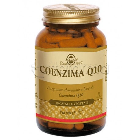 Solgar Coenzima Q10 Integratore Antiossidante 30 Capsule