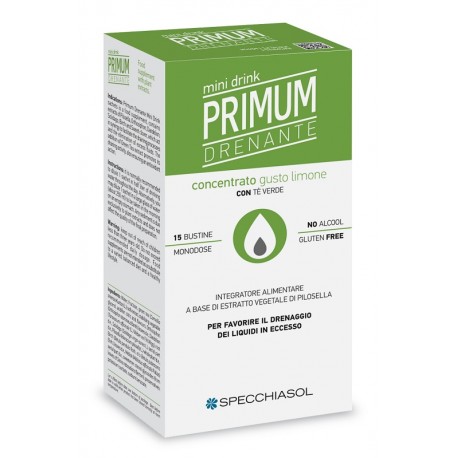 Primum Drenante Minidrink Integratore per Drenare 15 Stick