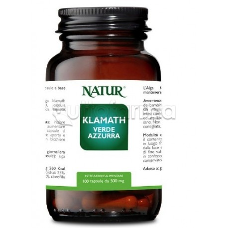 Klamath Verde Azzurra Integratore per Stanchezza 100 Capsule Klamath Verde Azzurra Integratore per Stanchezza 100 Capsule