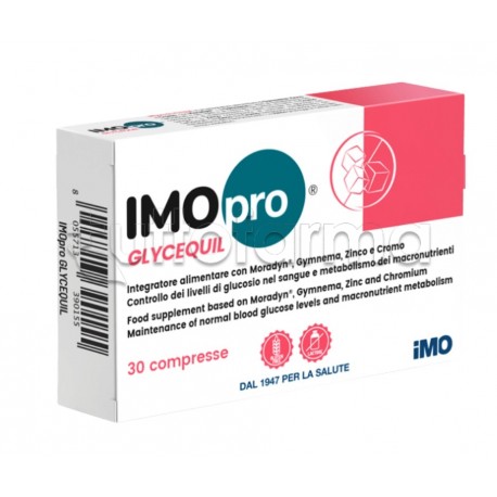 IMOpro Glycequil Integratore per l'Equilibrio dei Livelli di Glicemia 30 Compresse IMOpro Glycequil Integratore per l'Equilibrio dei Livelli di Glicemia 30 Compresse