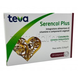 Teva Serencol Plus Integratore per il Colesterolo e Sistema Immunitario 30 Compresse Teva Serencol Plus Integratore per il Colesterolo e Sistema Immunitario 30 Compresse