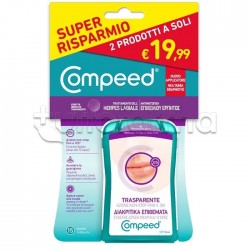 Compeed Cerotto per Herpes Labiale Bipack 2x15 Pezzi