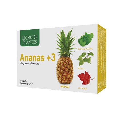 Ananas +3 Integratore Drenante 60 Capsule Ananas +3 Integratore Drenante 60 Capsule