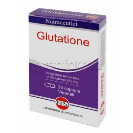 Kos Glutatione 250mg Integratore Antiossidante 30 Capsule