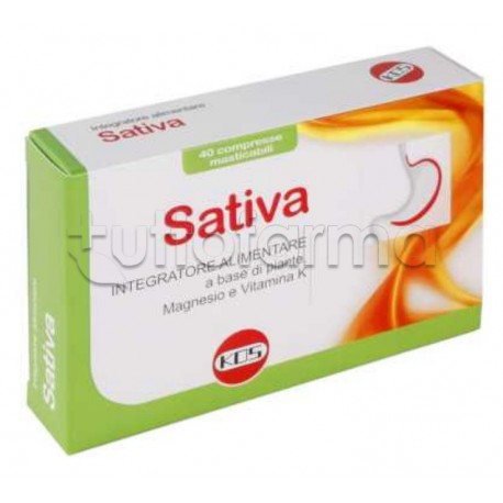 Kos Sativa Integratore per il Sistema Digerente 40 Compresse Masticabili Kos Sativa Integratore per il Sistema Digerente 40 Compresse Masticabili