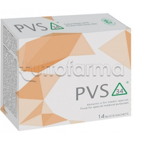 Pvs34 Integratore per Mal Nutrizione 14 Bustine Singole