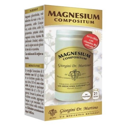 Dr. Giorgini Magnesium Compositum Integratore di Magnesio 100g