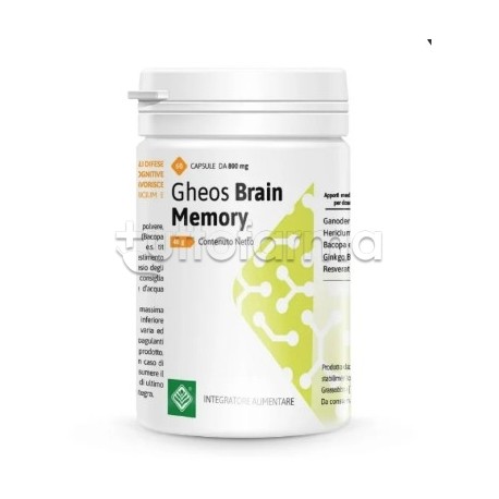 Gheos Brain Memory Integratore per la Memoria 60 Capsule