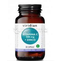 Viridian Vitamina C+Zinco Integratore Energetico 30 Capsule Viridian Vitamina C+Zinco Integratore Energetico 30 Capsule