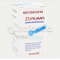 Bioseven Linea D Lancette Pungidito per Pazienti Diabetici 25 Pezzi Bioseven Linea D Lancette Pungidito per Pazienti Diabetici 25 Pezzi