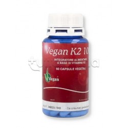 Vegan K2 100 Integratore per Ossa 60 Capsule