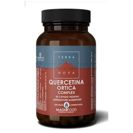 Terranova Quercetina Ortica Integratore per Vie Respiratorie 50 Capsule