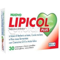 Lipicol Plus Retard Integratore Antiossidante per l'Apparato Cardiovascolare 30 Compresse