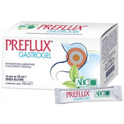 Preflux Gastrogel Integratore per Stomaco 10 Stick Pack Preflux Gastrogel Integratore per Stomaco 10 Stick Pack