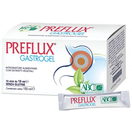 Preflux Gastrogel Integratore per Stomaco 10 Stick Pack Preflux Gastrogel Integratore per Stomaco 10 Stick Pack