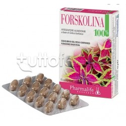 Pharmalife Forskolina 100% Integratore per Perdita Peso 15 Compresse