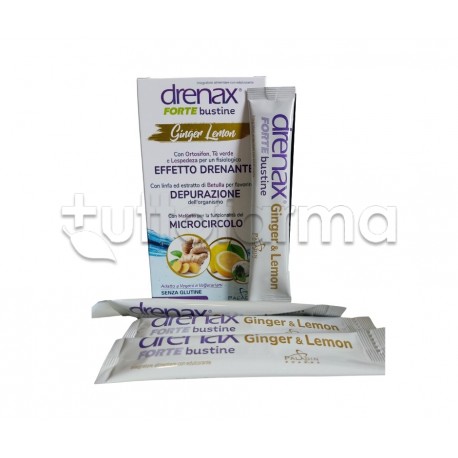 Drenax Forte Ginger Lemon Integratore Drenante 15 Stick Drenax Forte Ginger Lemon Integratore Drenante 15 Stick