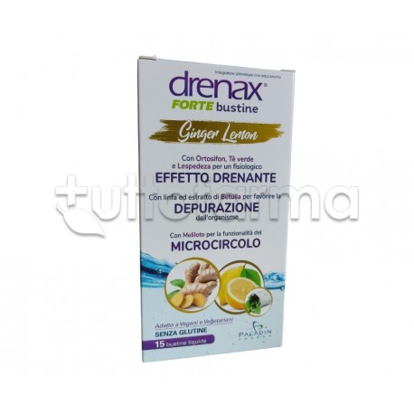 Stick di Drenax Forte Ginger Lemon Integratore Drenante Stick di Drenax Forte Ginger Lemon Integratore Drenante