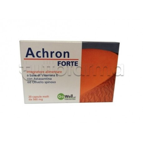 Achron Forte Integratore Antiossidante 20 Capsule Molli