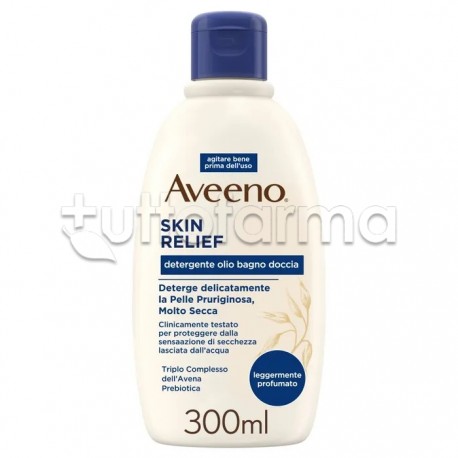 Aveeno Skin Relief Detergente Olio Bagno Doccia Flacone 300ml