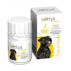 Vettys Integra Cute & Manto Cane Integratore per Cani 30 Compresse