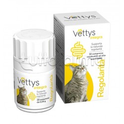 Vettys Integra Regolarità Gatto Integratore per Gatti 30 Compresse