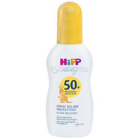 Hipp Spray Solare Protettivo SPF50+ per Bambini Flacone 150ml Hipp Spray Solare Protettivo SPF50+ per Bambini Flacone 150ml