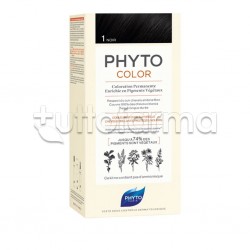 Phytocolor 1 Nero Tinta per Capelli + Maschera + Guanti