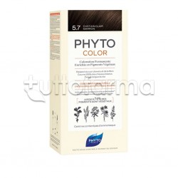 Phytocolor 5,7 Castano Chiaro Tabacco Tinta per Capelli + Maschera + Guanti