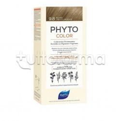 Phytocolor 9,8 Biondo Chiarissimo Cenere Tinta per Capelli + Maschera + Guanti