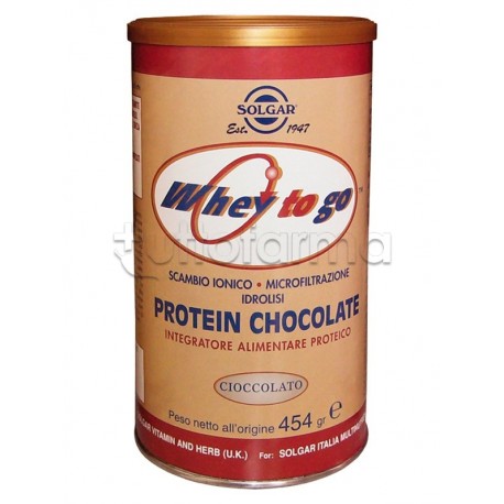 Solgar Protein Chocolate Integratore di Proteine 454gr Gusto Cioccolato