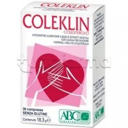 ABC Trading Coleklin Integratore per il Colesterolo 30 Compresse