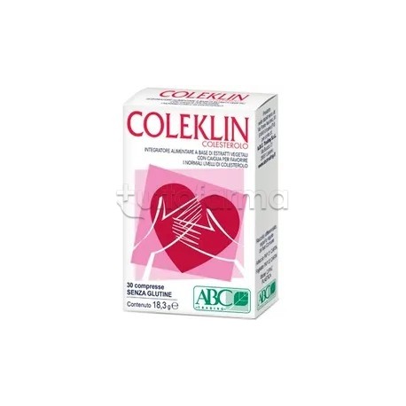 ABC Trading Coleklin Integratore per il Colesterolo 30 Compresse