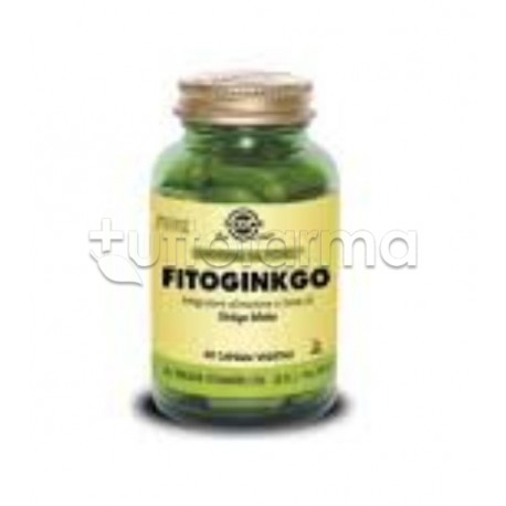 Solgar Fitoginkgo Integratore per Microcircolo e Memoria 60 Capsule Vegetali