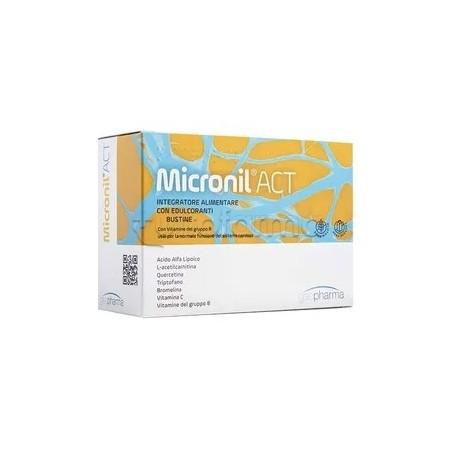 Micronil Act Integratore per Benessere Mentale 30 Bustine Micronil Act Integratore per Benessere Mentale 30 Bustine