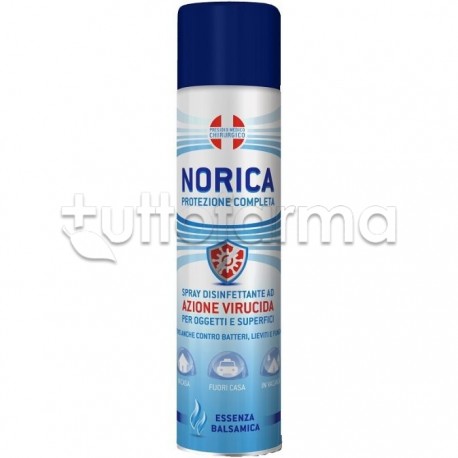 Norica Protezione Completa Spray Disinfettante per Oggetti e Superfici Essenza Balsamica 300ml