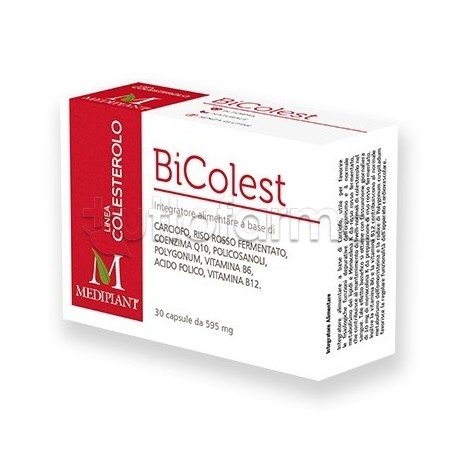 Mediplant Bicolest Integratore per Colesterolo 30 Capsule