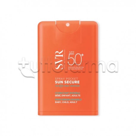 SVR Sun Secure Spray Pocket SPF50+ Solare Idratante Invisibile 20ml