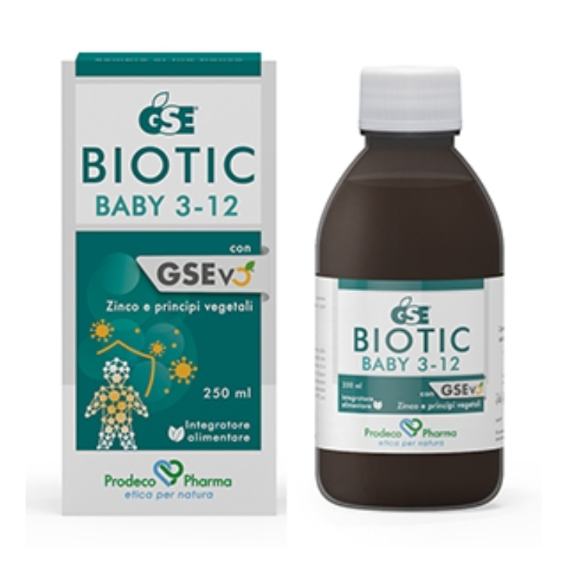 GSE Biotic Baby 3-12 Integratore Antibiotico Naturale Flacone 250ml GSE Biotic Baby 3-12 Integratore Antibiotico Naturale Flacone 250ml