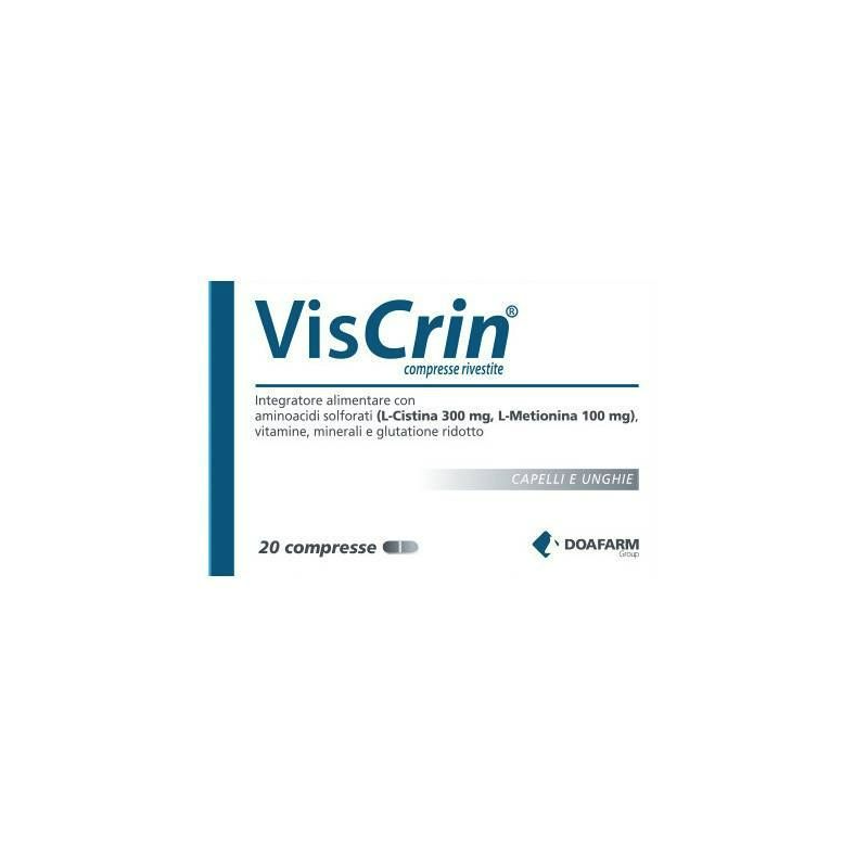 Viscrin Integratore per Pelle e Unghie 20 Compresse Viscrin Integratore per Pelle e Unghie 20 Compresse