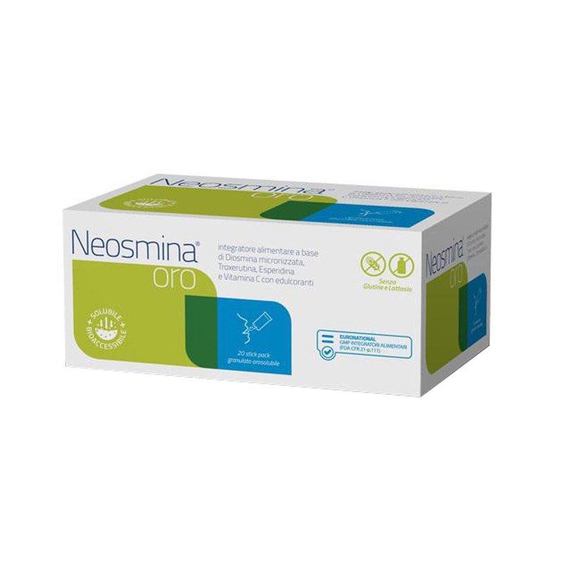 Neosmina Oro Integratore per La Circolazione 20 Stick Neosmina Oro Integratore per La Circolazione 20 Stick