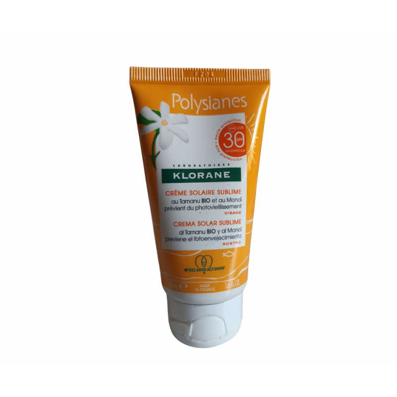 Klorane Les Polysianes Crema Solare Viso Sublime SPF30 50ml Klorane Les Polysianes Crema Solare Viso Sublime SPF30 50ml