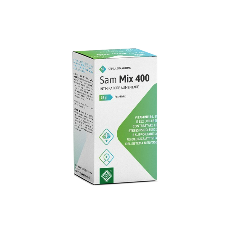 Scatola Gheos Sam Mix 400 Integratore per Umore 60 Capsule