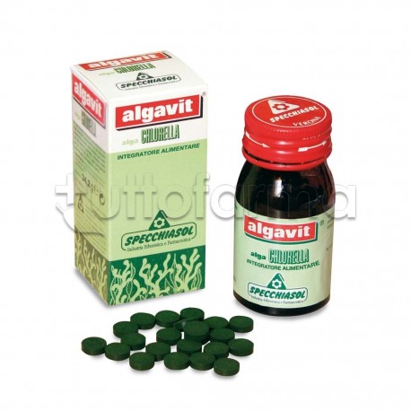 Specchiasol Algavit Chlorella Integratore 120 Tavolette Specchiasol Algavit Chlorella Integratore 120 Tavolette