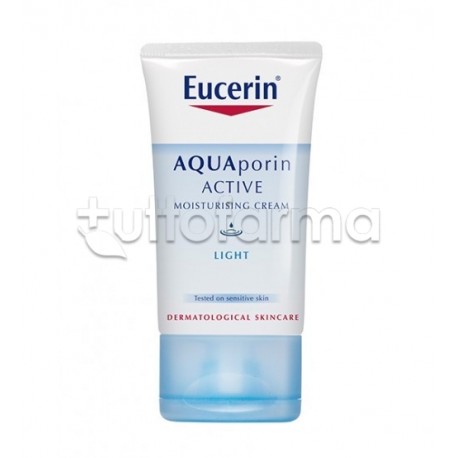 Eucerin Aquaporin Active Light Idratante Leggera Viso a Elevata Tollerabilità Cutanea 40 ml
